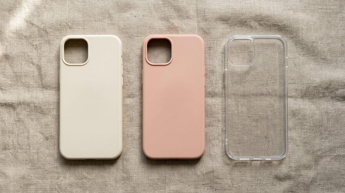 Vergleich der Materialien Hard Case, Silikon und TPU für Handyhüllen
