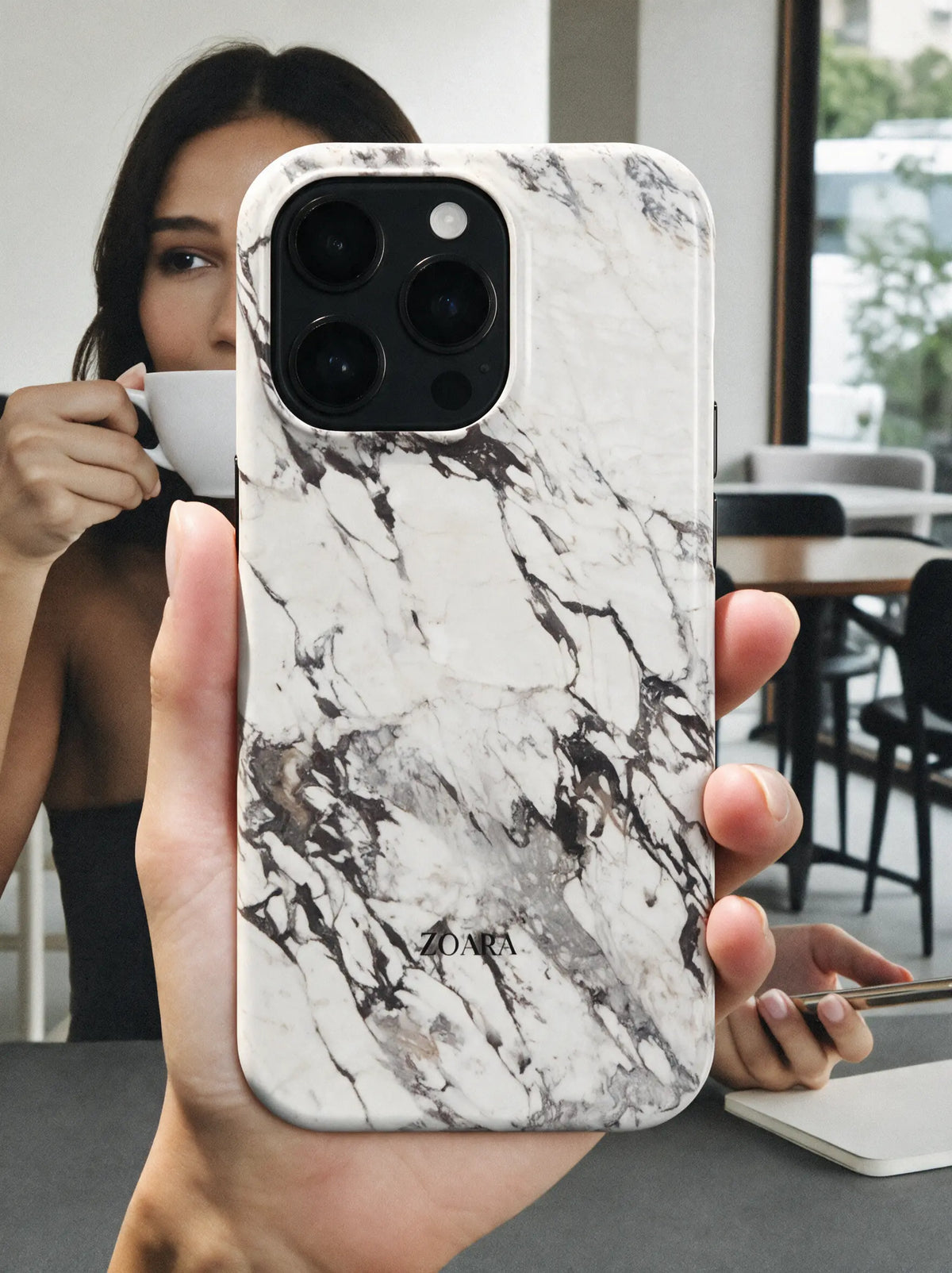 Calacatta Vein Case – Marmor Handyhülle in Beige
