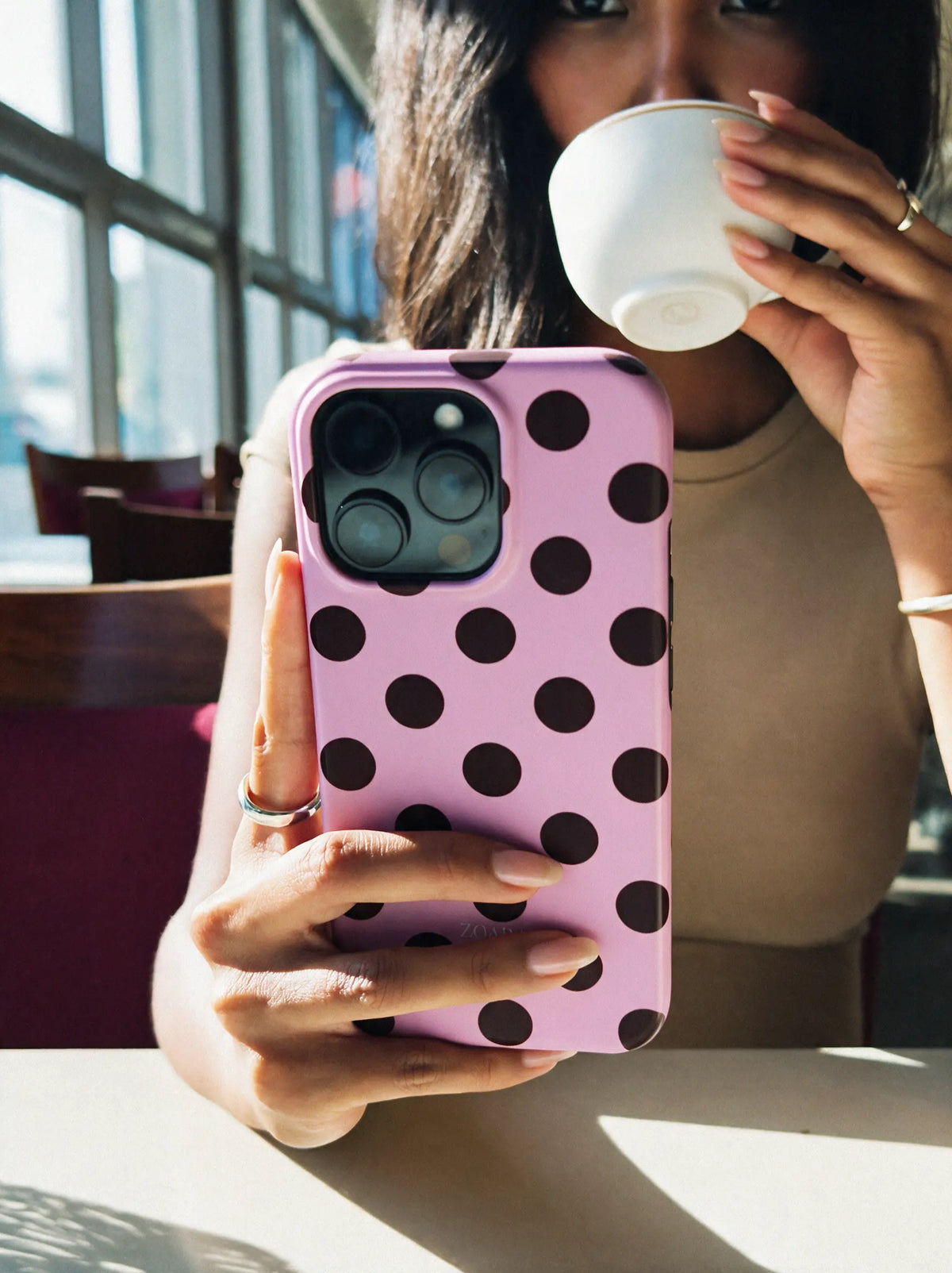 Cherry Blush Case – Aesthetic Handyhülle mit Kirschen in Rosa