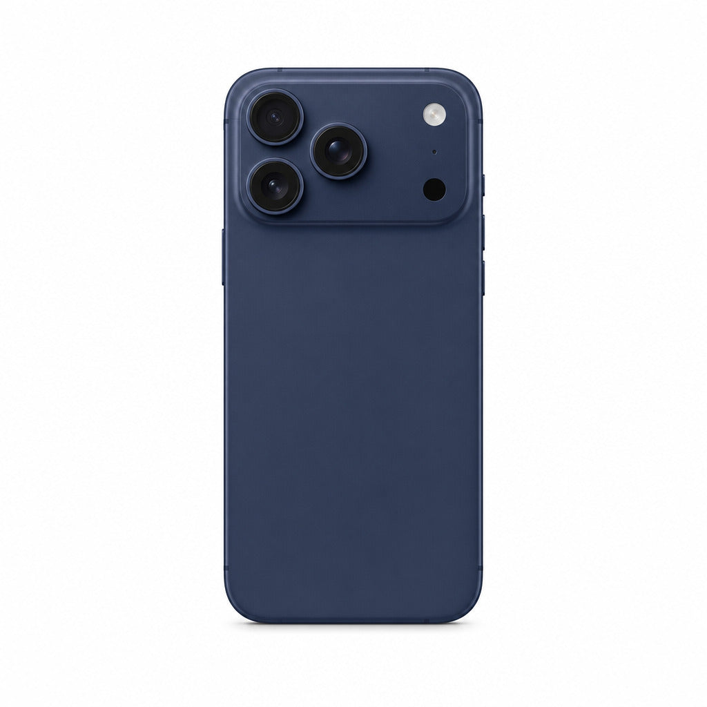 Cover für iPhone 17 Pro Max in Deep Blue – minimalistische Hülle von ZOARA aus der Schweiz