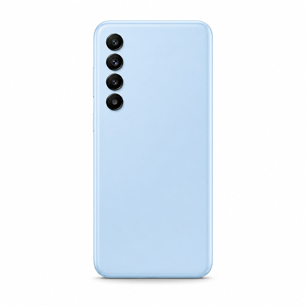 Cover für Samsung Galaxy A13 in Light Blue – minimalistische Hülle von ZOARA aus der Schweiz