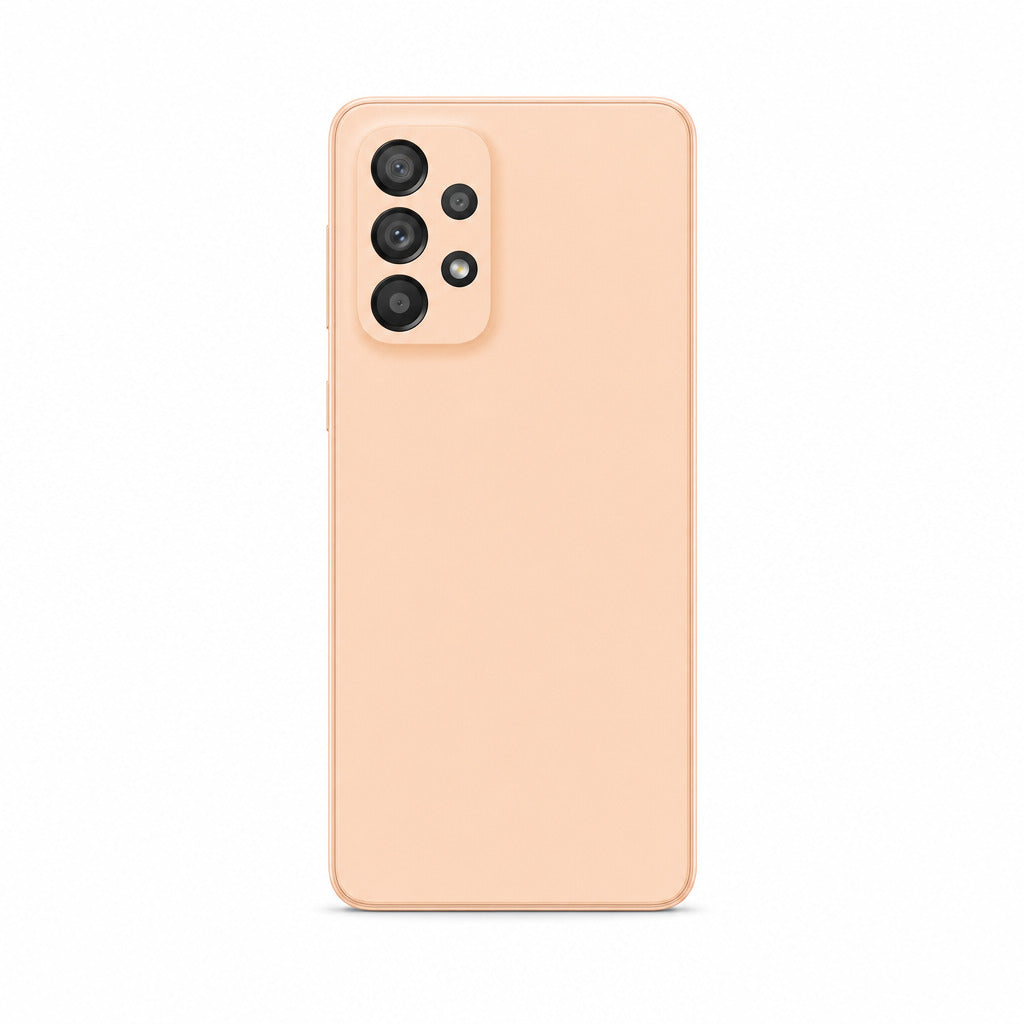 Cover für Samsung Galaxy A33 in Peach – minimalistische Hülle von ZOARA aus der Schweiz