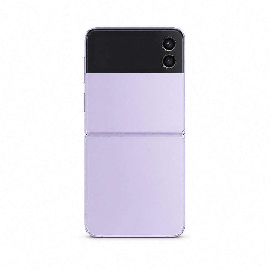 Cover für Samsung Galaxy Z Flip 4 in Bora Purple – minimalistische Hülle von ZOARA aus der Schweiz