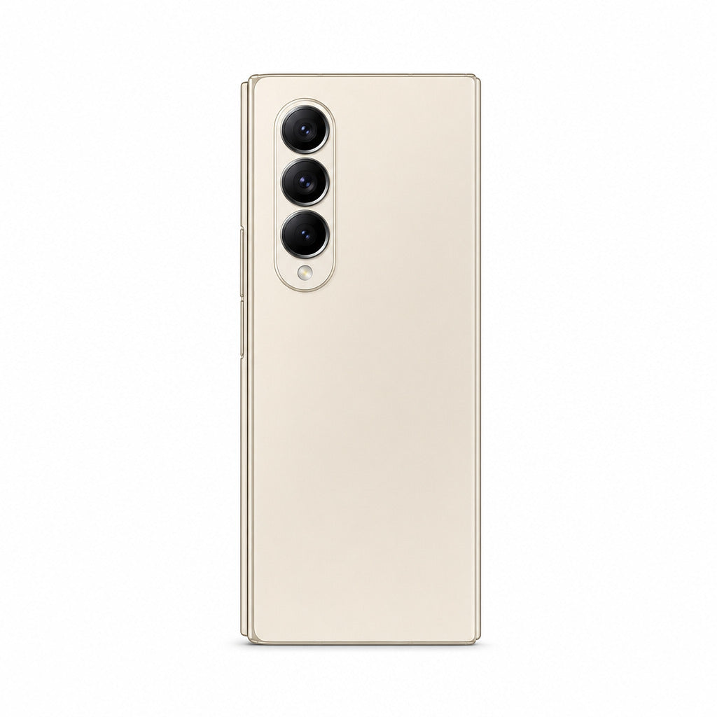 Cover für Samsung Galaxy Z Fold 4 in Beige – minimalistische Hülle von ZOARA aus der Schweiz
