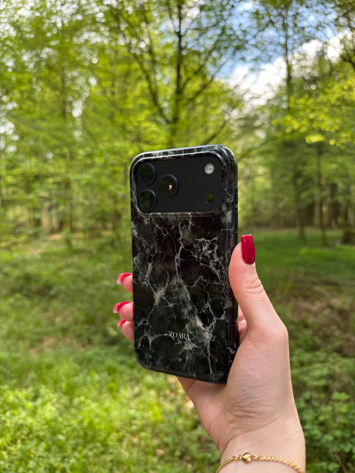 Forest Marble Case – Marmor Handyhülle in Grün