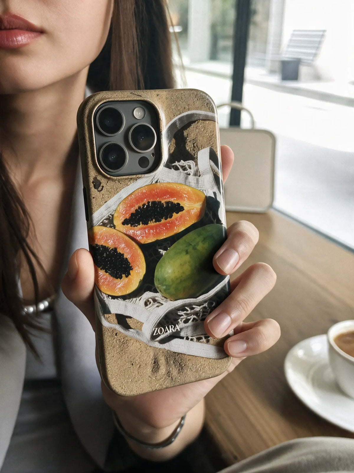 Solar Harvest Case – Früchte Handyhülle mit Orangen in Gelb