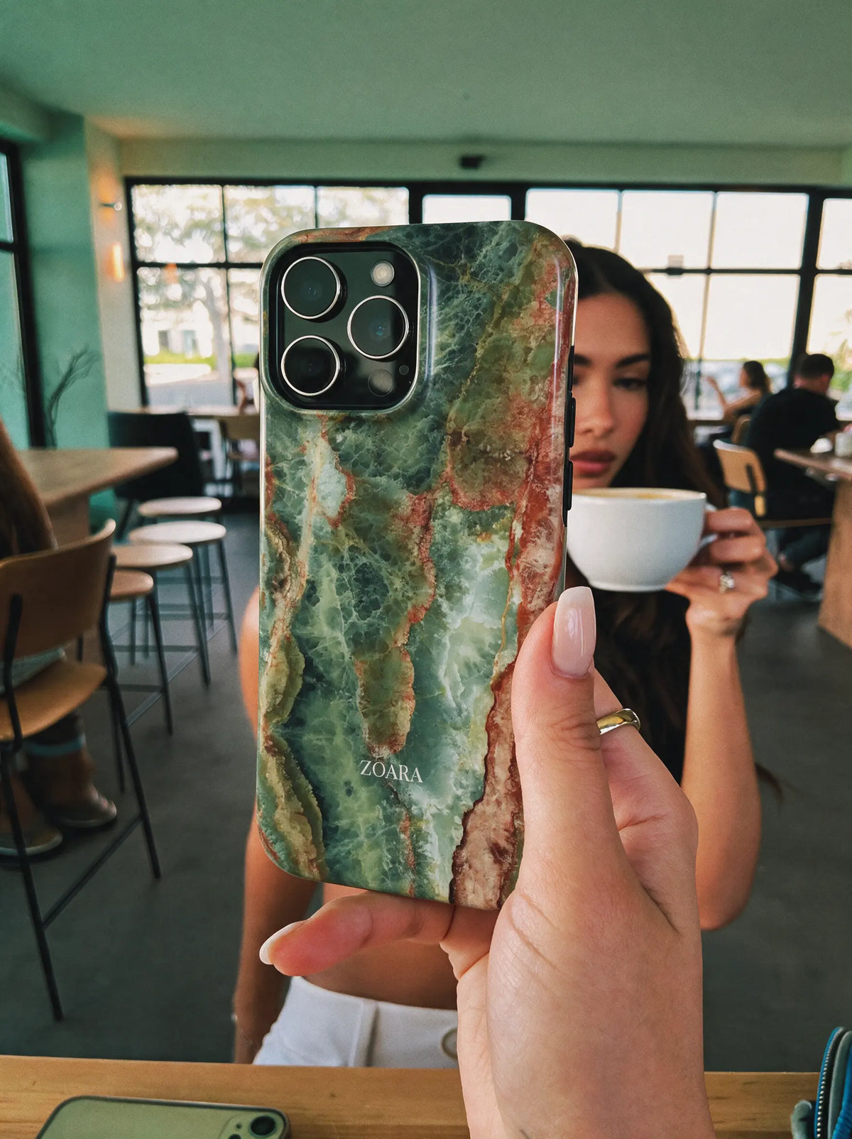 Verdant Onyx Case – Marmor Handyhülle in Grün